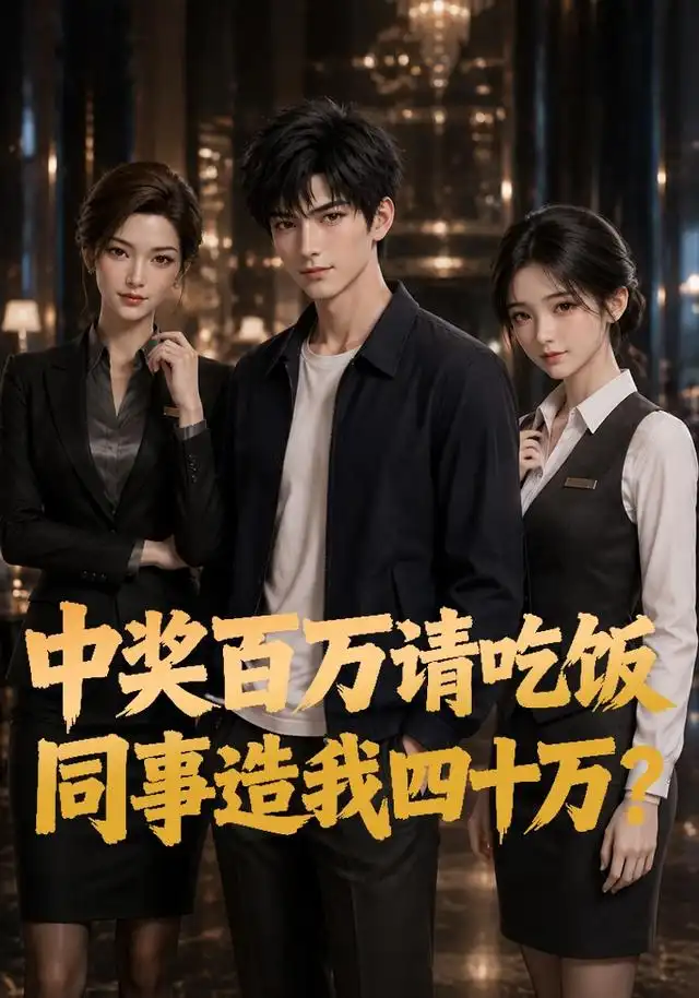 中奖百万请吃饭，同事造我四十万？（56集）AI短剧