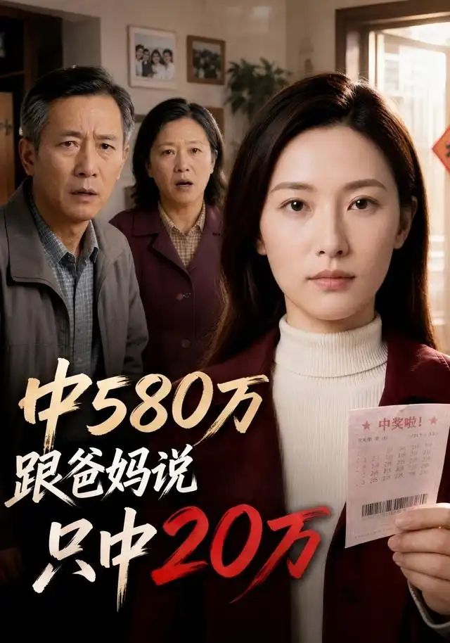 中580万跟爸妈说只中20万（35集） AI短剧
