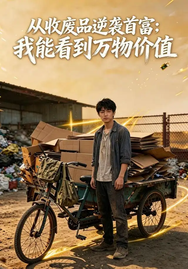 从收废品逆袭首富：我能看到万物价值（60集）AI短剧