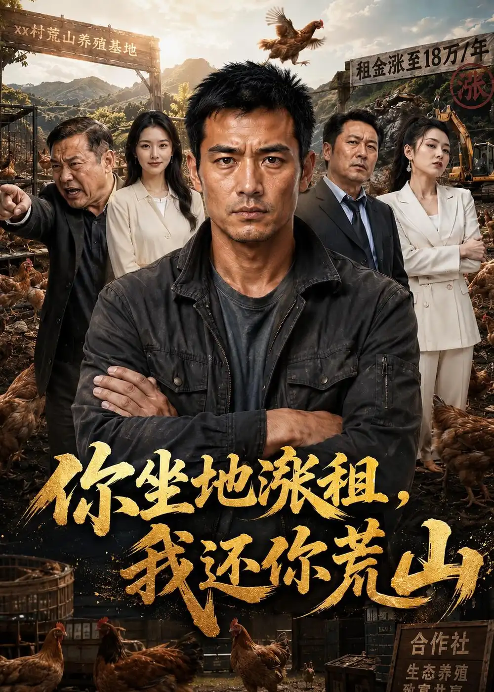 你坐地涨租我还你荒山（43集）AI短剧