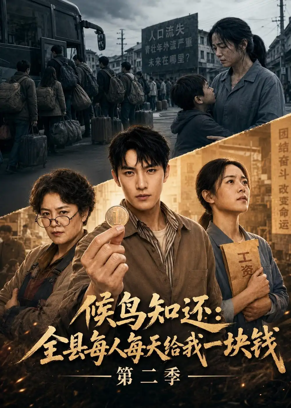 候鸟知还全县每人每天给我一块钱第二季（72集）AI短剧