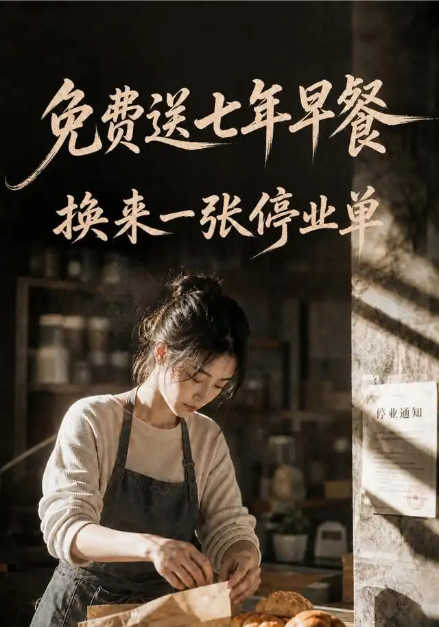 免费送七年早餐，换来一张停业单（50集）AI短剧