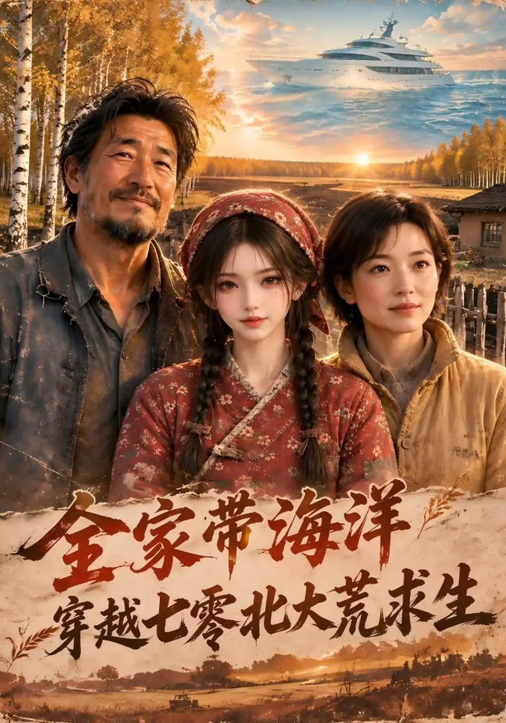 全家带海洋穿越七零北大荒求生（209集）