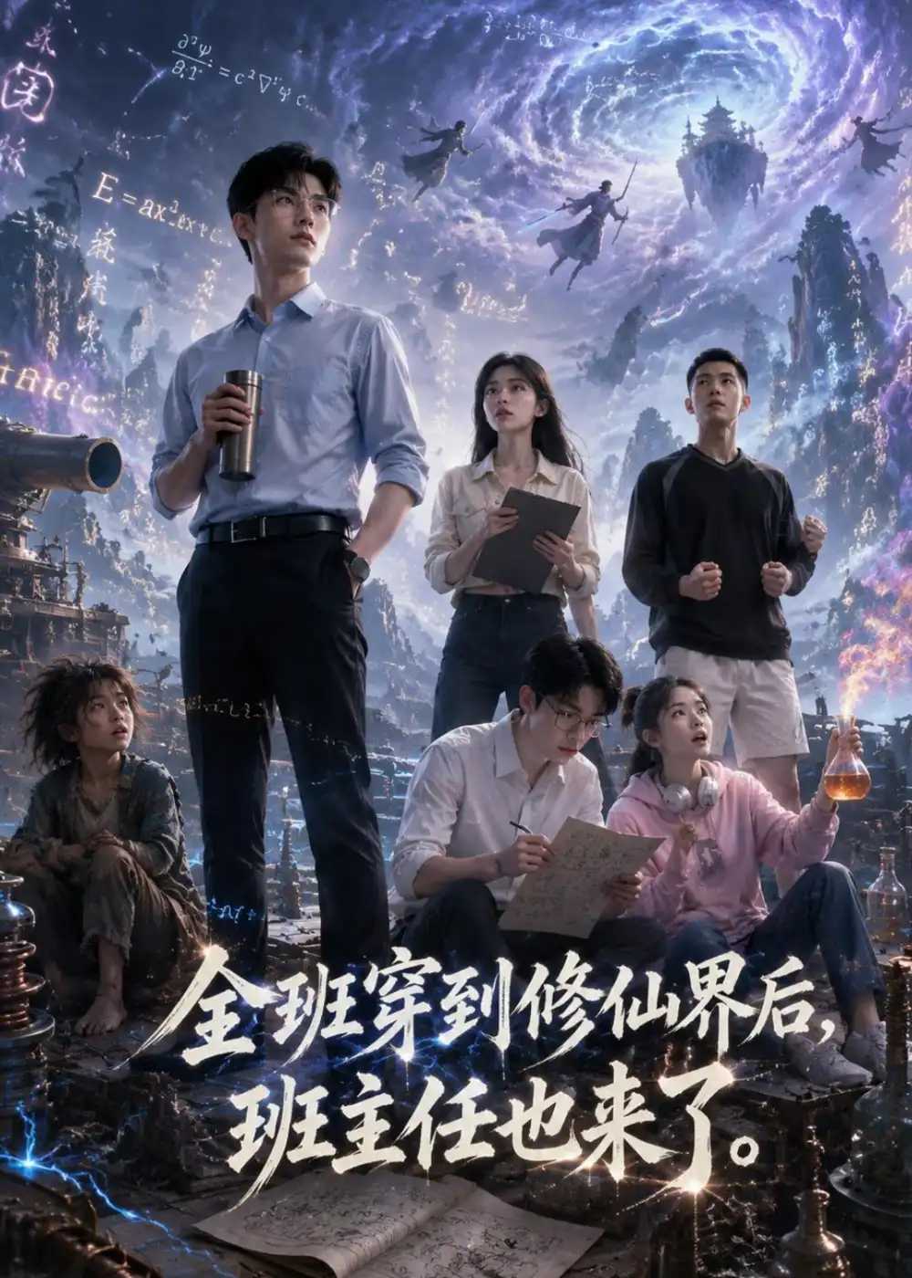全班穿到修仙界后班主任也来了（40集）AI短剧