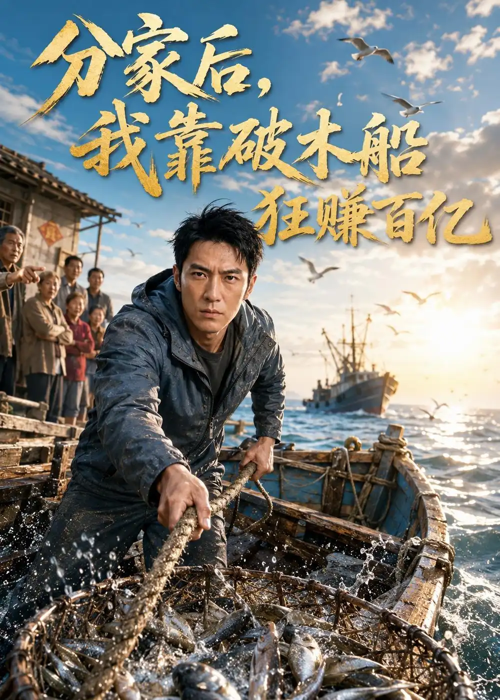 分家后我靠破木船狂赚百亿（56集）AI短剧