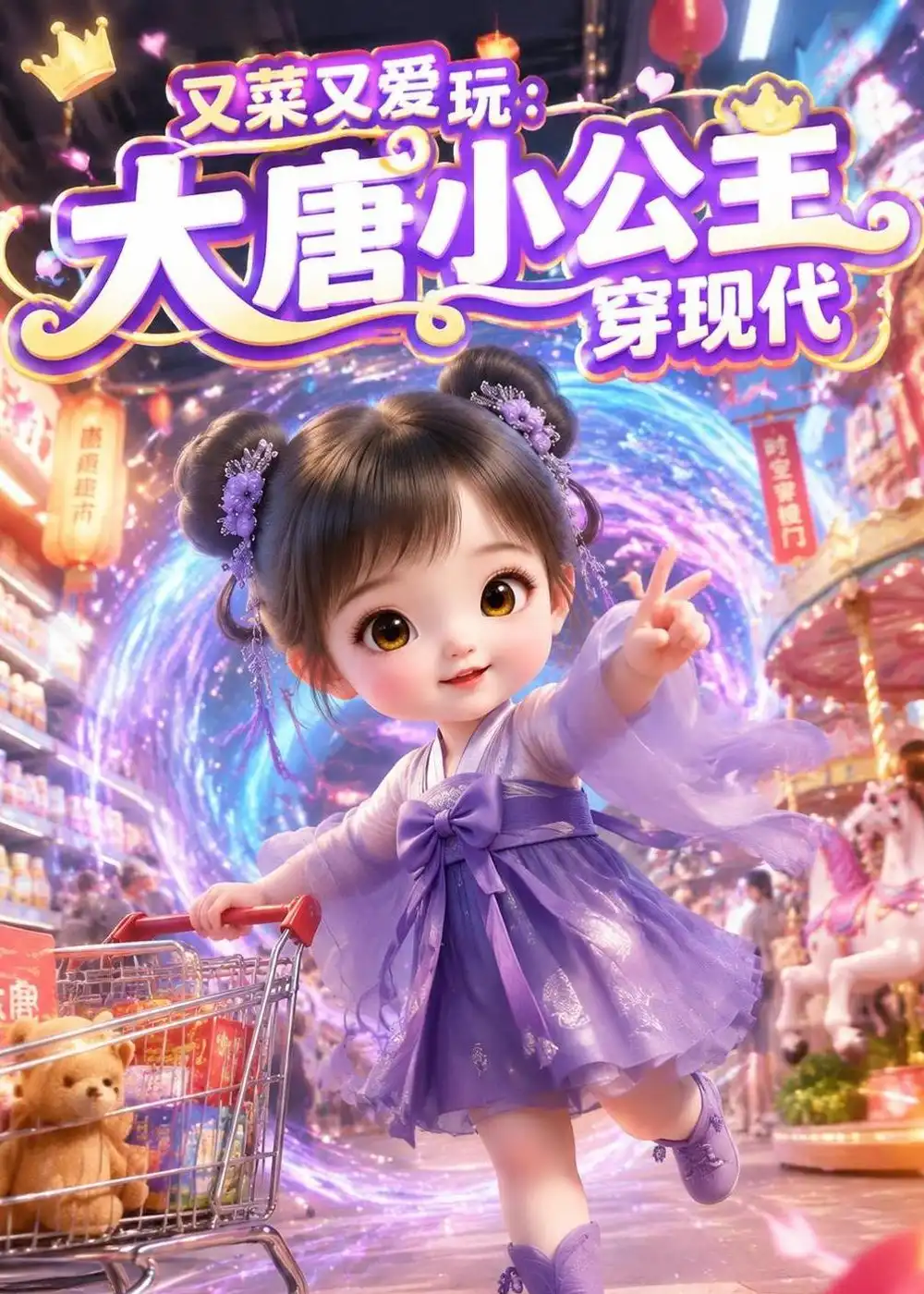 又菜又爱玩大唐小公主穿现代（100集）动漫