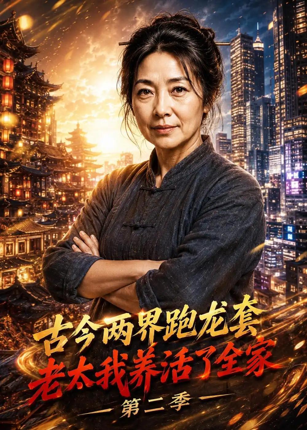 古今两界跑龙套老太我养活了全家第二季（32集）AI短剧