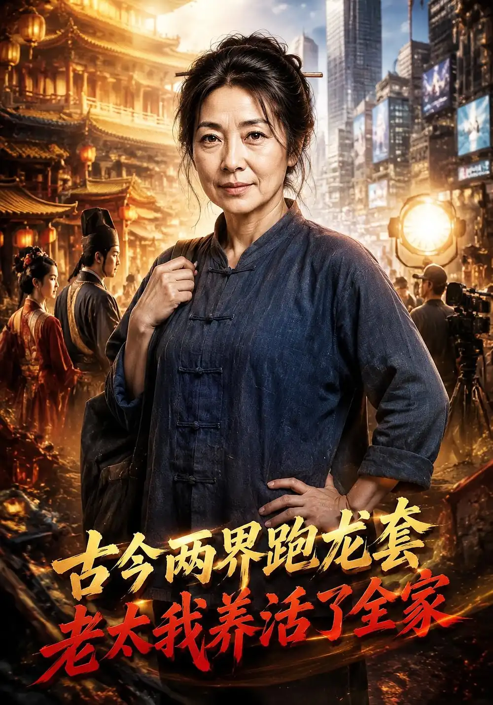 古今两界跑龙套老太我养活了全家（118集）Ai短剧