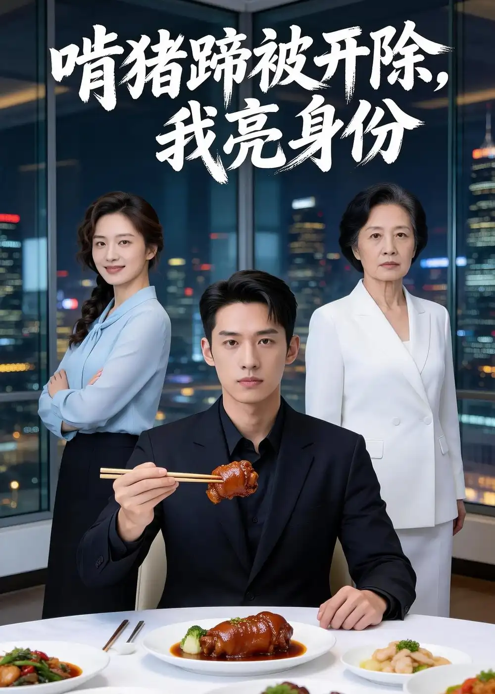 啃猪蹄被开除我亮身份（45集）Ai短剧