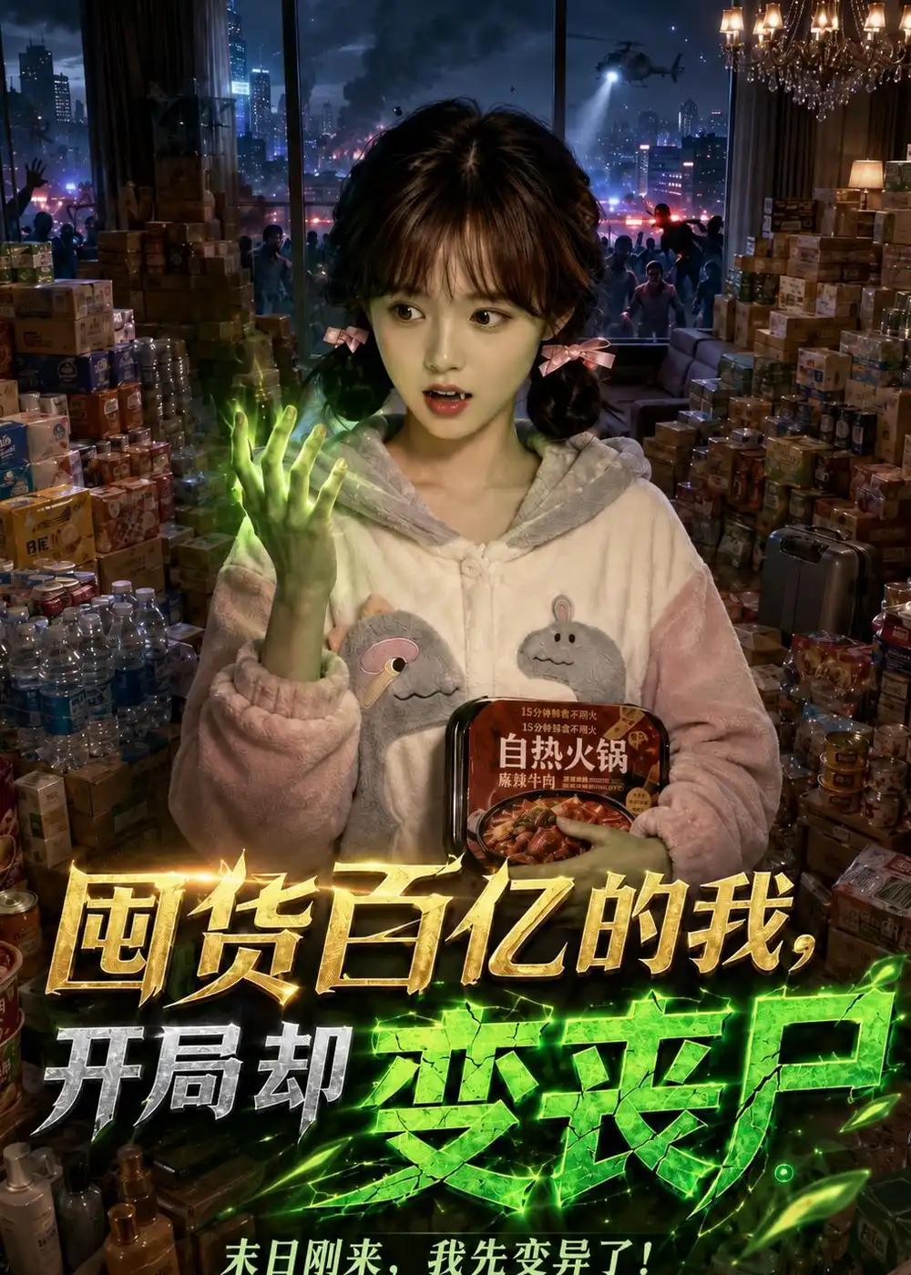 囤货百亿的我开局却变丧尸（36集）AI短剧