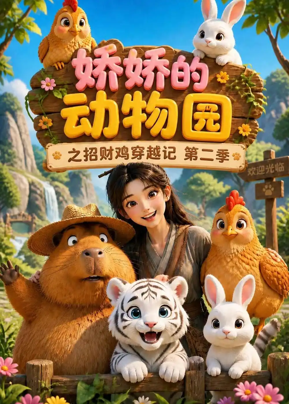 娇娇的动物园之招财鸡穿越记第二季（65集）动漫