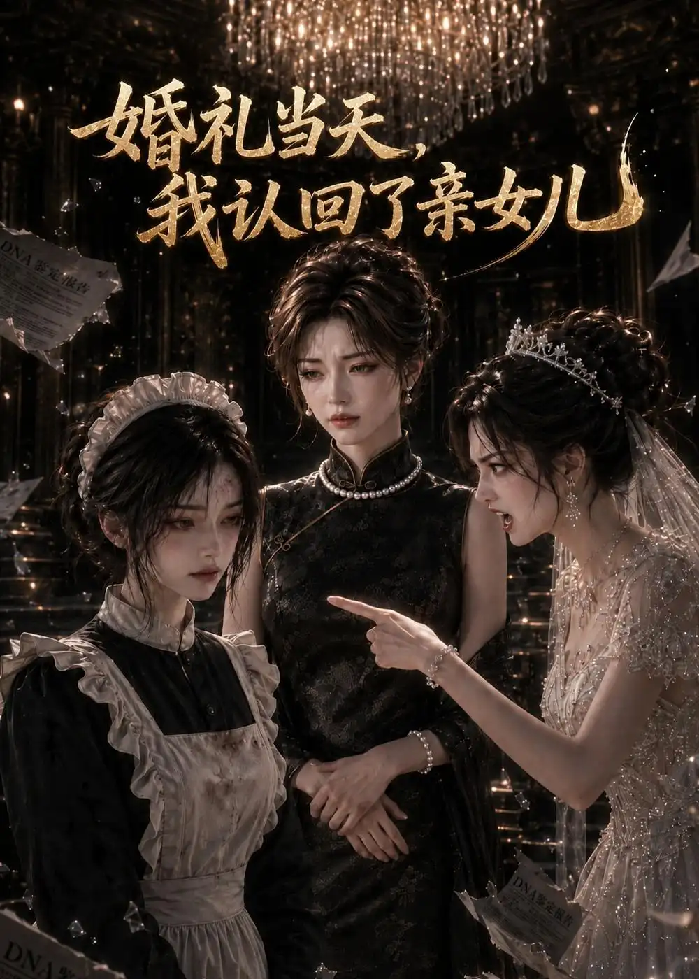 婚礼当天，我认回了亲女儿（51集）AI短剧