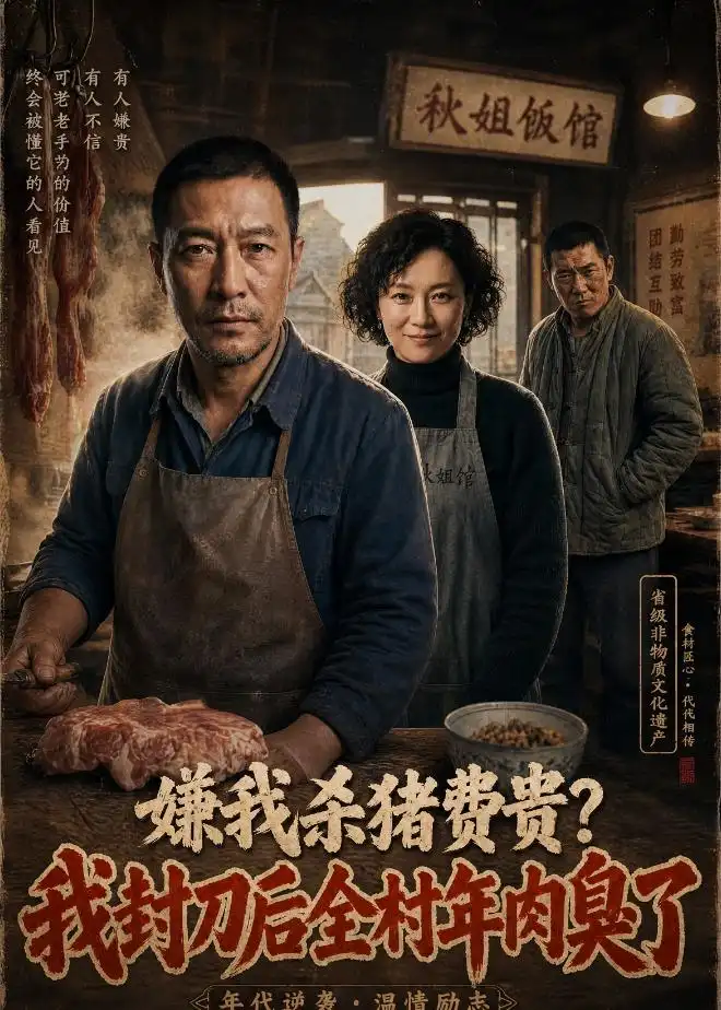 嫌我杀猪费贵，我封刀后全村年肉臭了（30集）AI短剧
