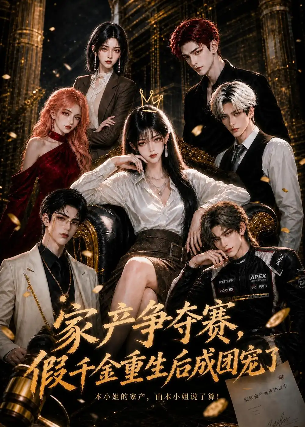 家产争夺赛，假千金重生后成团宠了（100集）