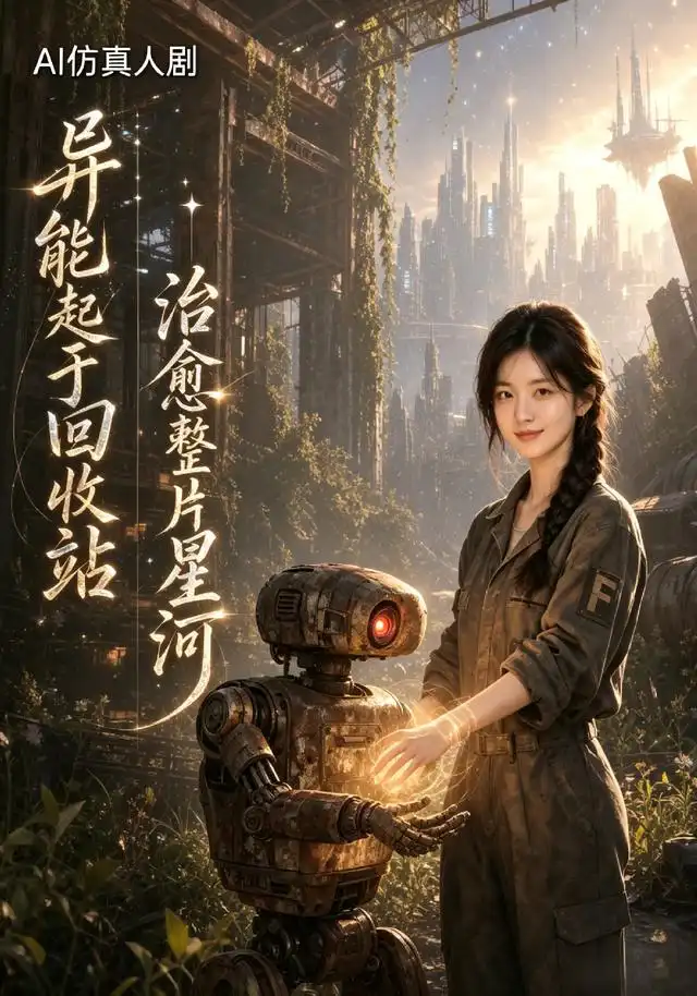 异能起于回收站治愈整片星河（47集）AI短剧