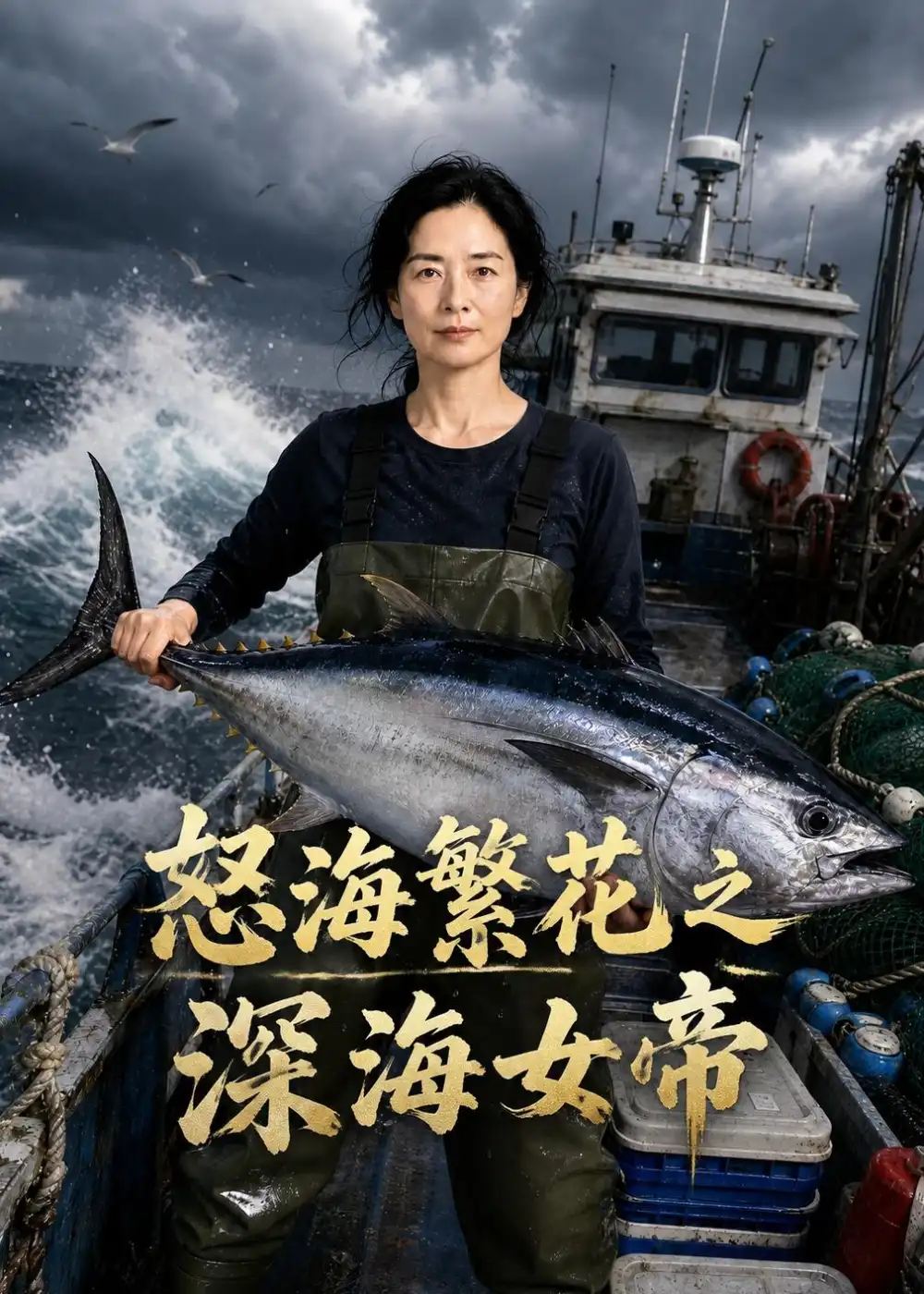 怒海繁花之深海女帝（45集）AI短剧