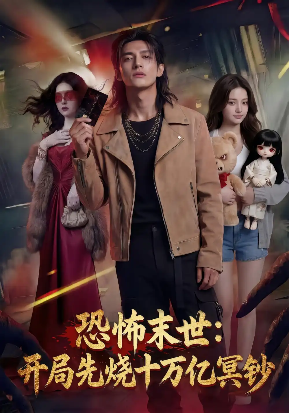 恐怖末世开局先烧十万亿冥钞（100集）Ai短剧
