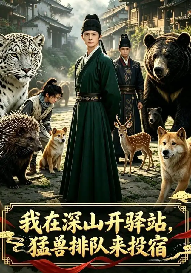 我在深山开驿站猛兽排队来投宿（65集）AI短剧