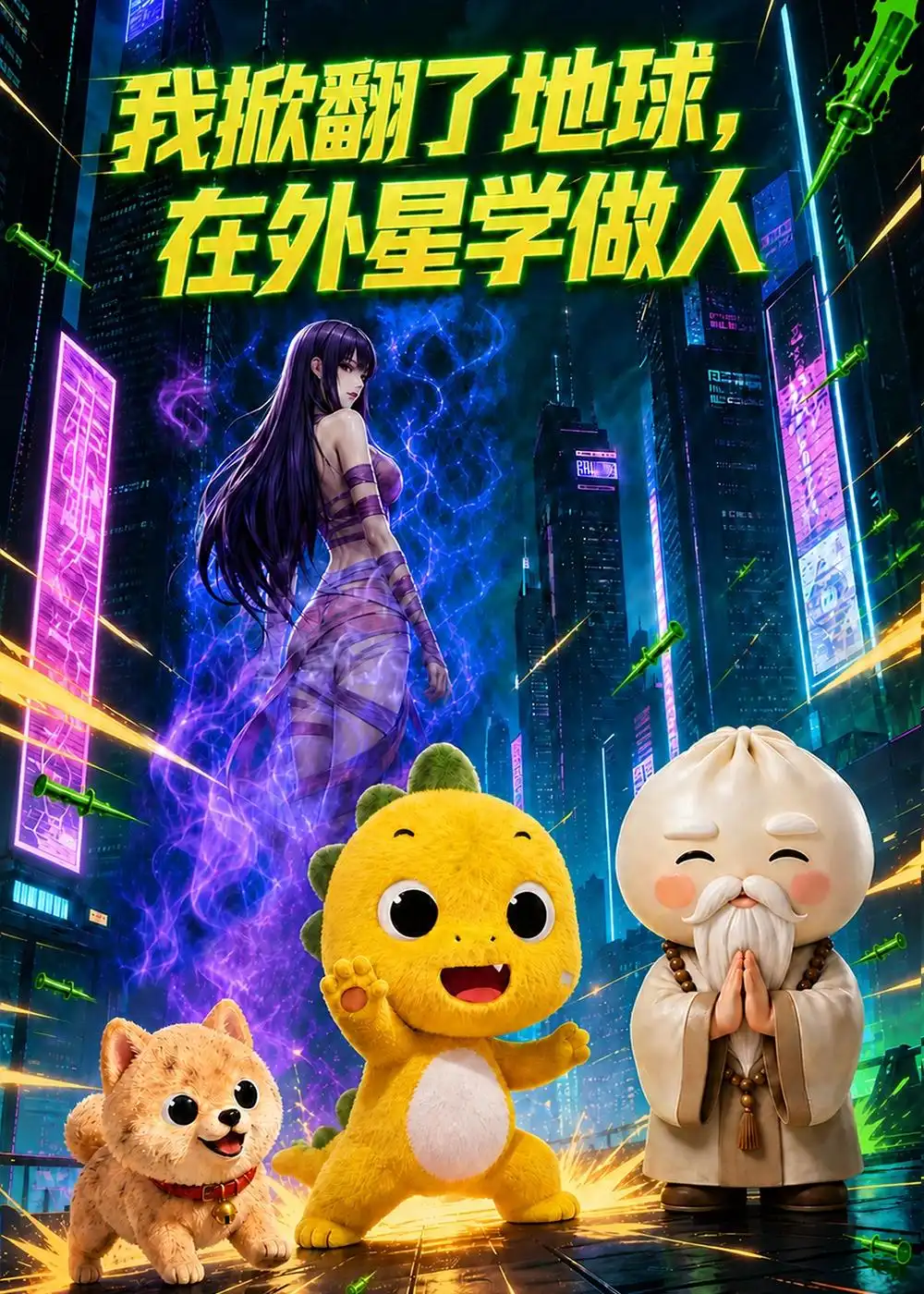 我掀翻了地球，在外星学做人（44集）动漫