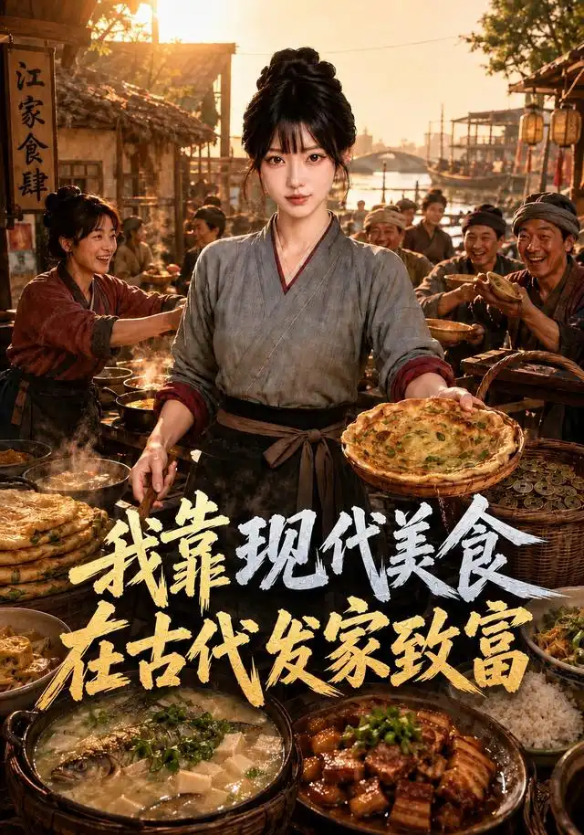 我靠现代美食在古代发家致富（119集）AI短剧