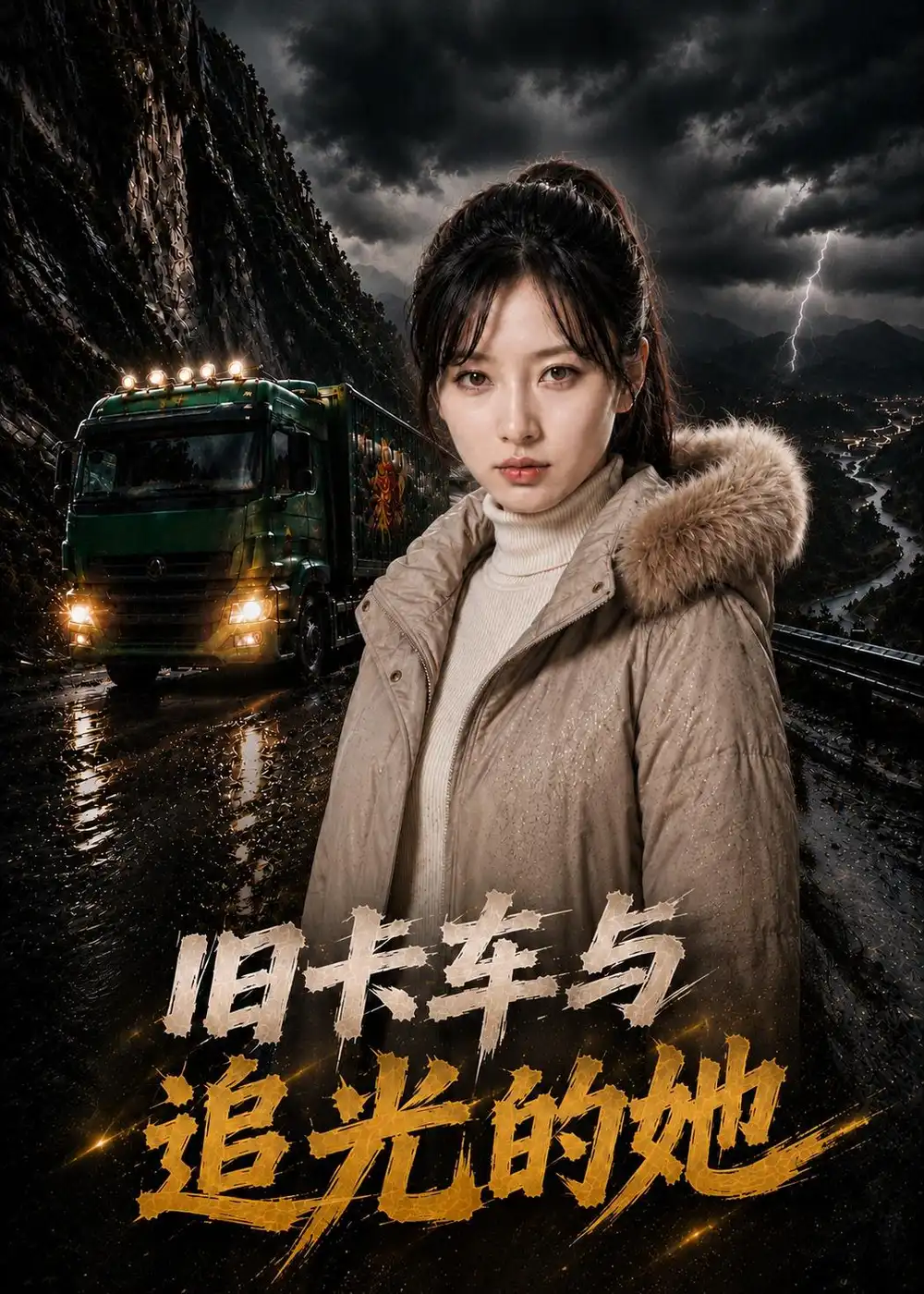 旧卡车与追光的她（65集）AI短剧