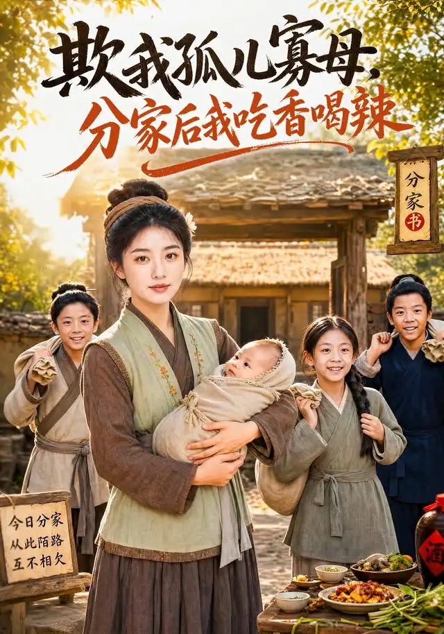 欺我孤儿寡母，分家后我吃香喝辣（80集）AI短剧