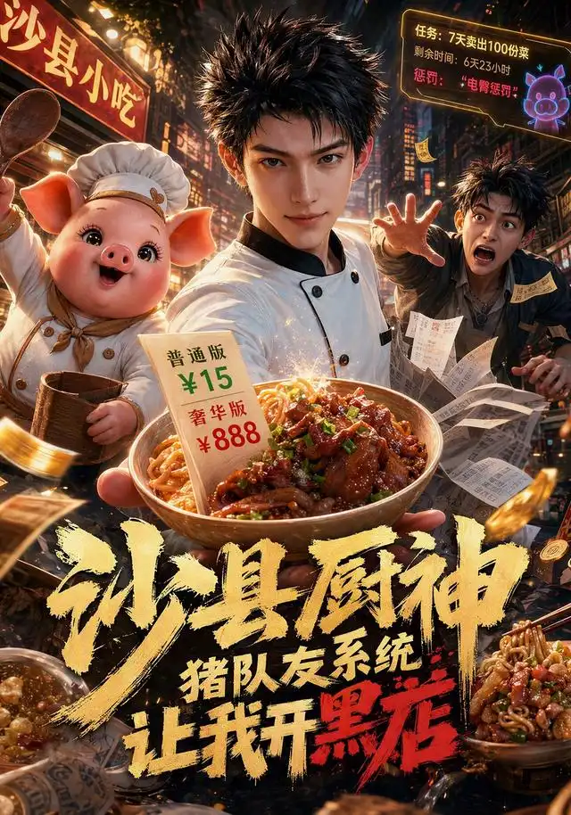 沙县厨神，猪队友系统让我开黑店（113集）
