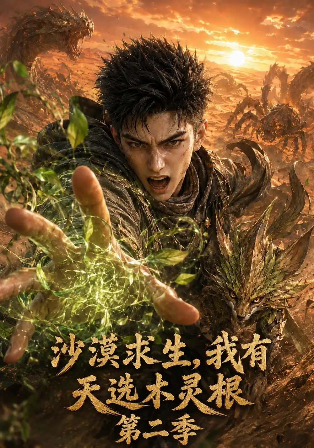 沙漠求生，我有天选木灵根第二季（145集）AI短剧