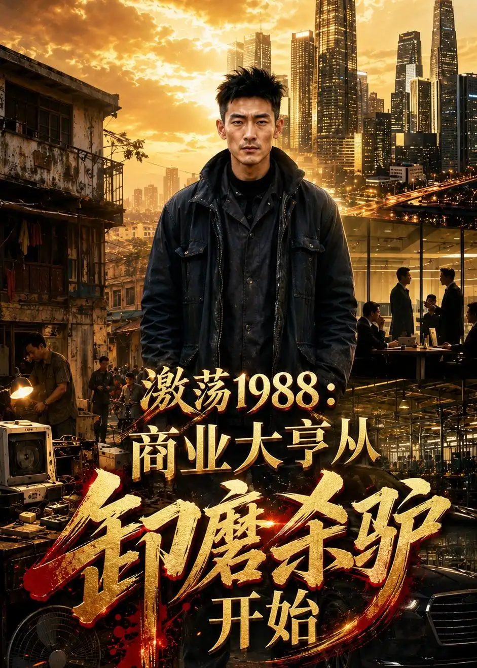 激荡1988商业大亨从卸磨杀驴开始（30集）AI短剧