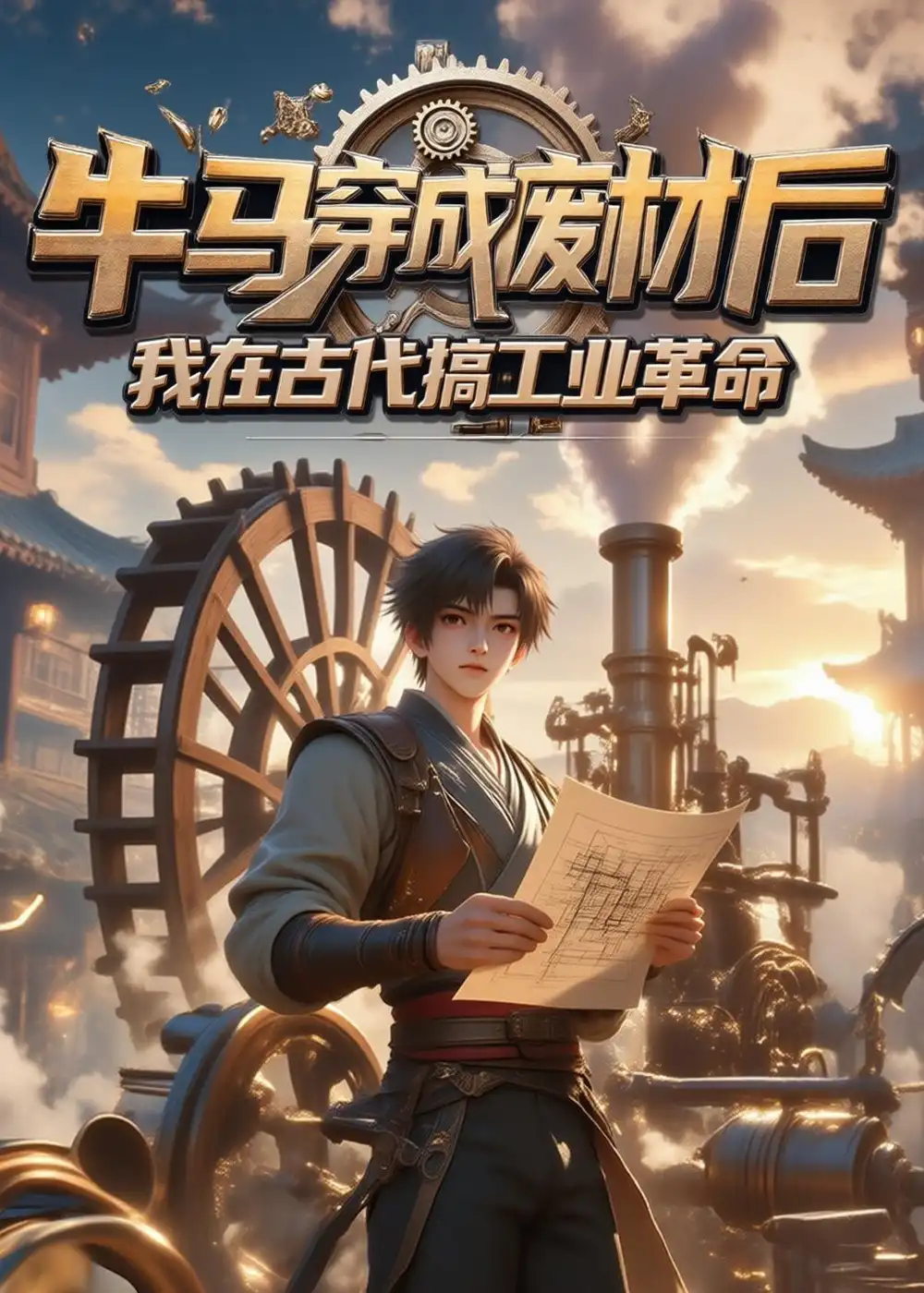 牛马穿成废材后我在古代搞工业革命（40集）动态漫