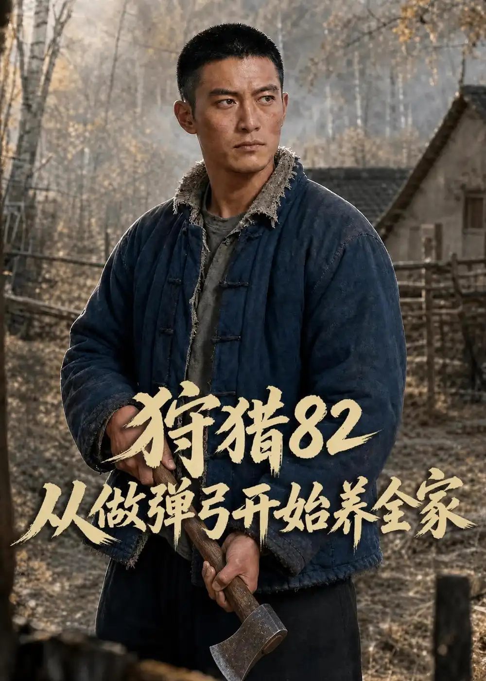 狩猎82从做弹弓开始养全家（101集）AI短剧