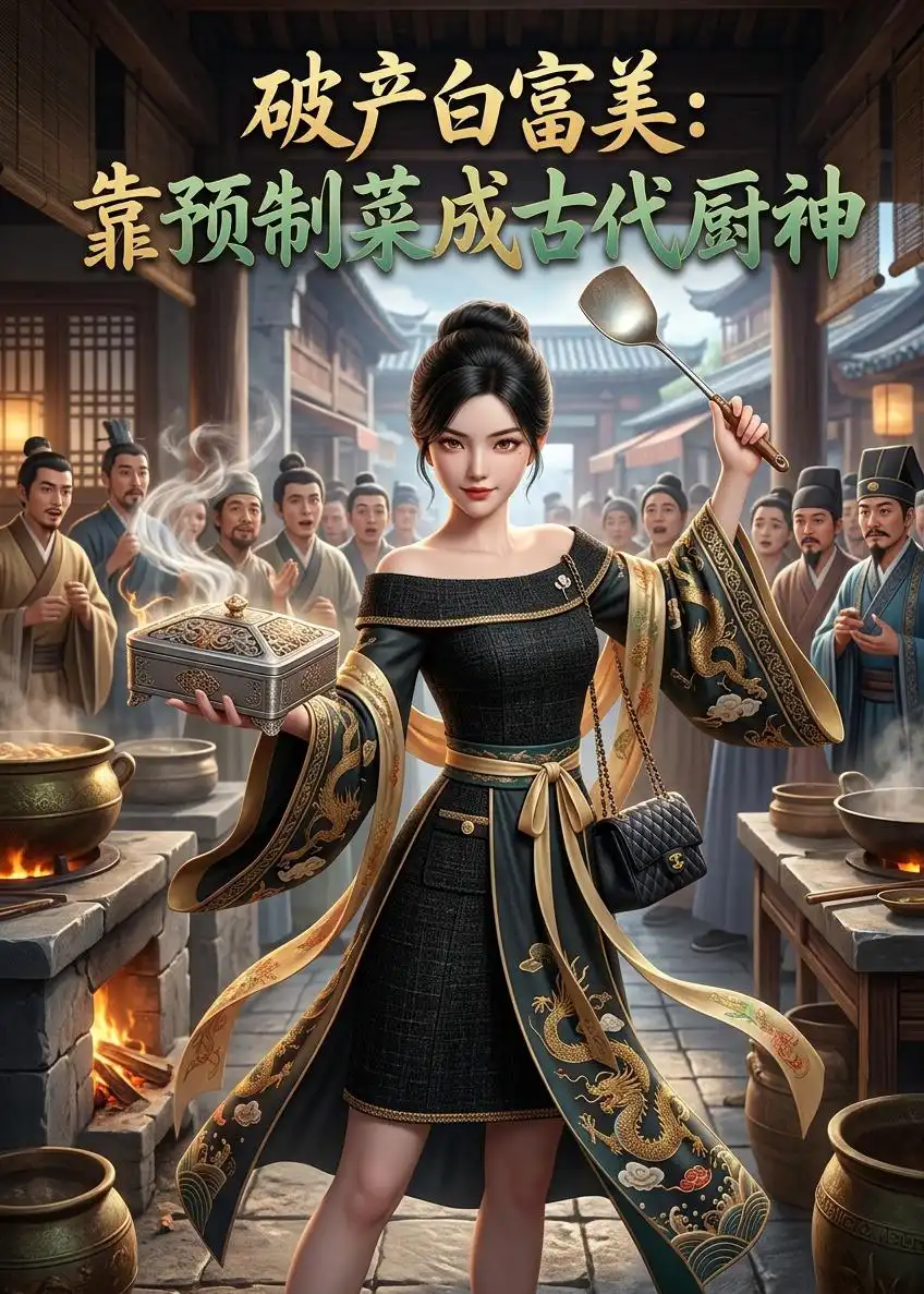 破产白富美靠预制菜成古代厨神（160集）AI短剧
