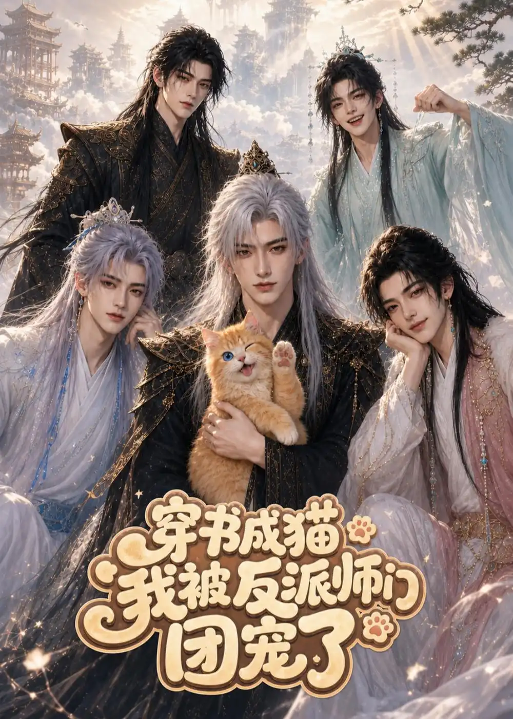 穿书成猫我被反派师门团宠了（60集）AI短剧