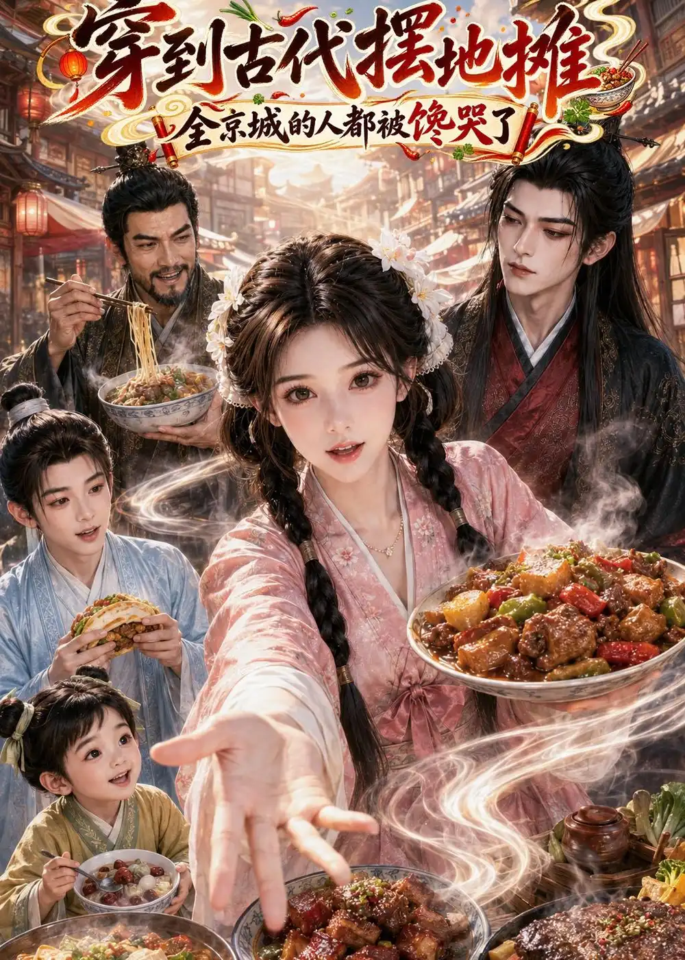 穿到古代摆地摊：全京城的人都被馋哭了（50集）