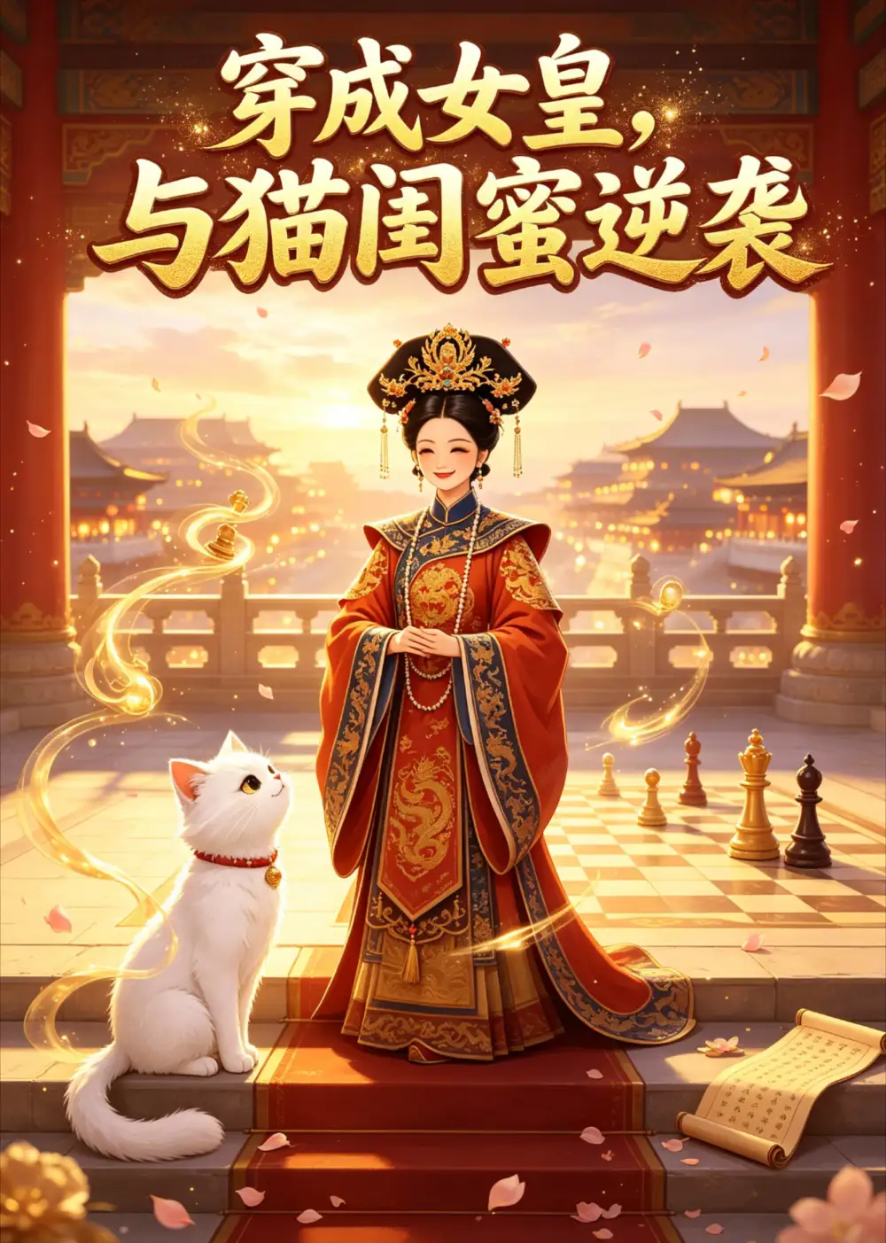穿成女皇与猫闺蜜逆袭（20集）AI短剧