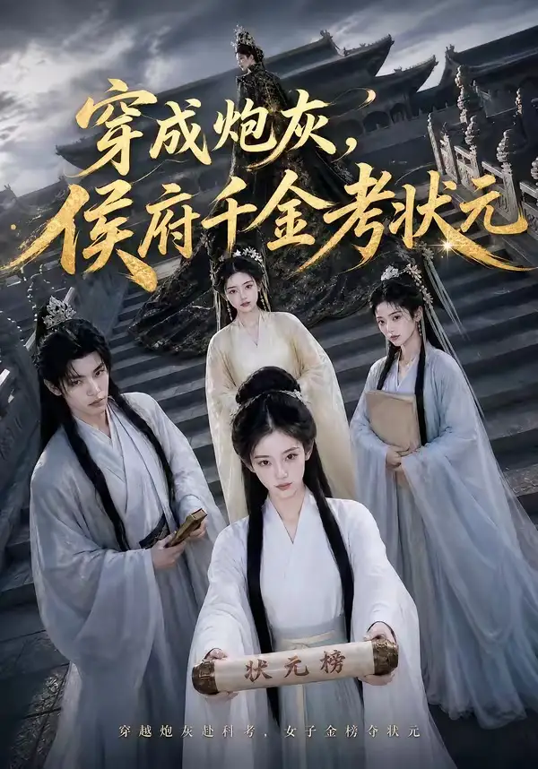 穿成炮灰侯府千金考状元（55集）AI短剧