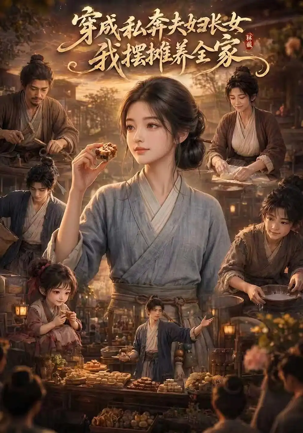 穿成私奔夫妇长女，我摆摊养全家（119集）