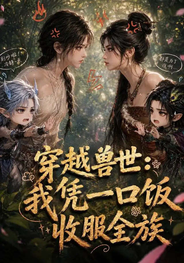 穿越兽世：我凭一口饭收服全族（74集）AI短剧