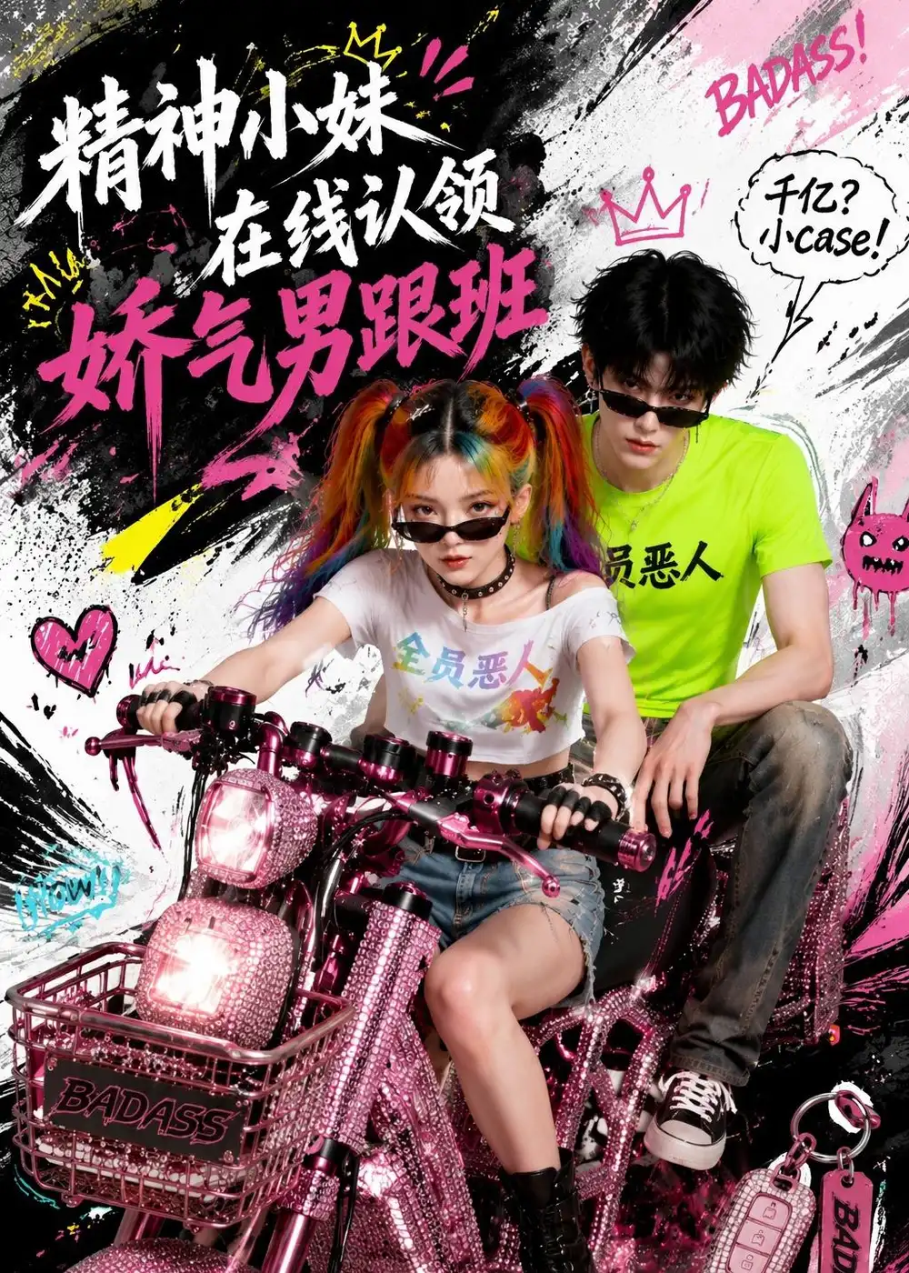 精神小妹在线认领娇气男跟班（63集）AI短剧