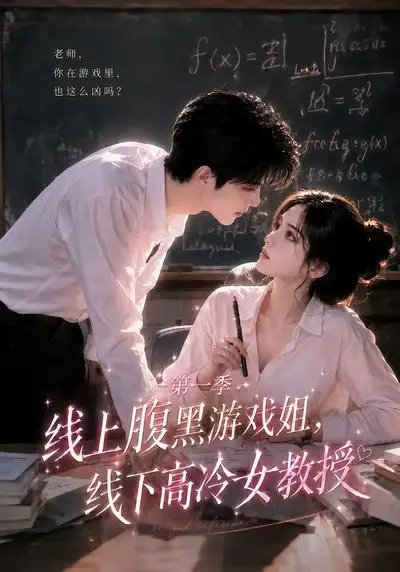 线上腹黑游戏姐线下高冷女教授（80集）AI短剧