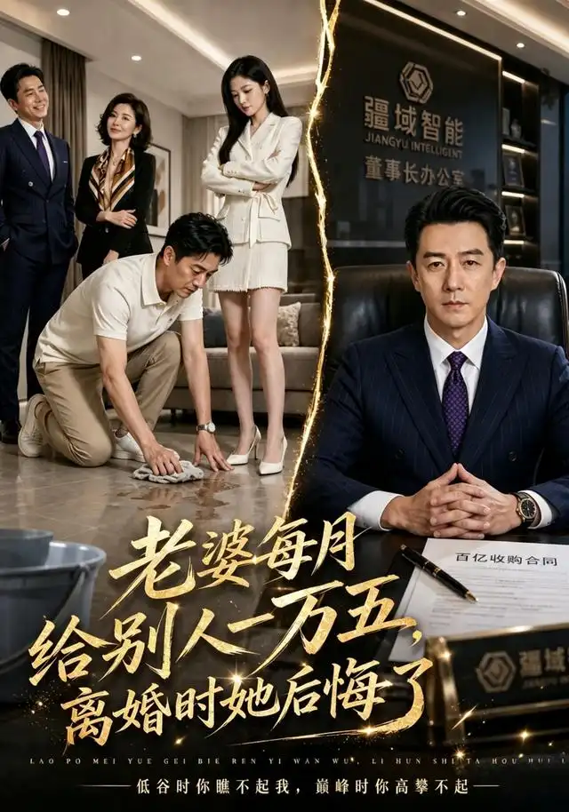 老婆每月给别人一万五离婚时她后悔了（113集）AI短剧