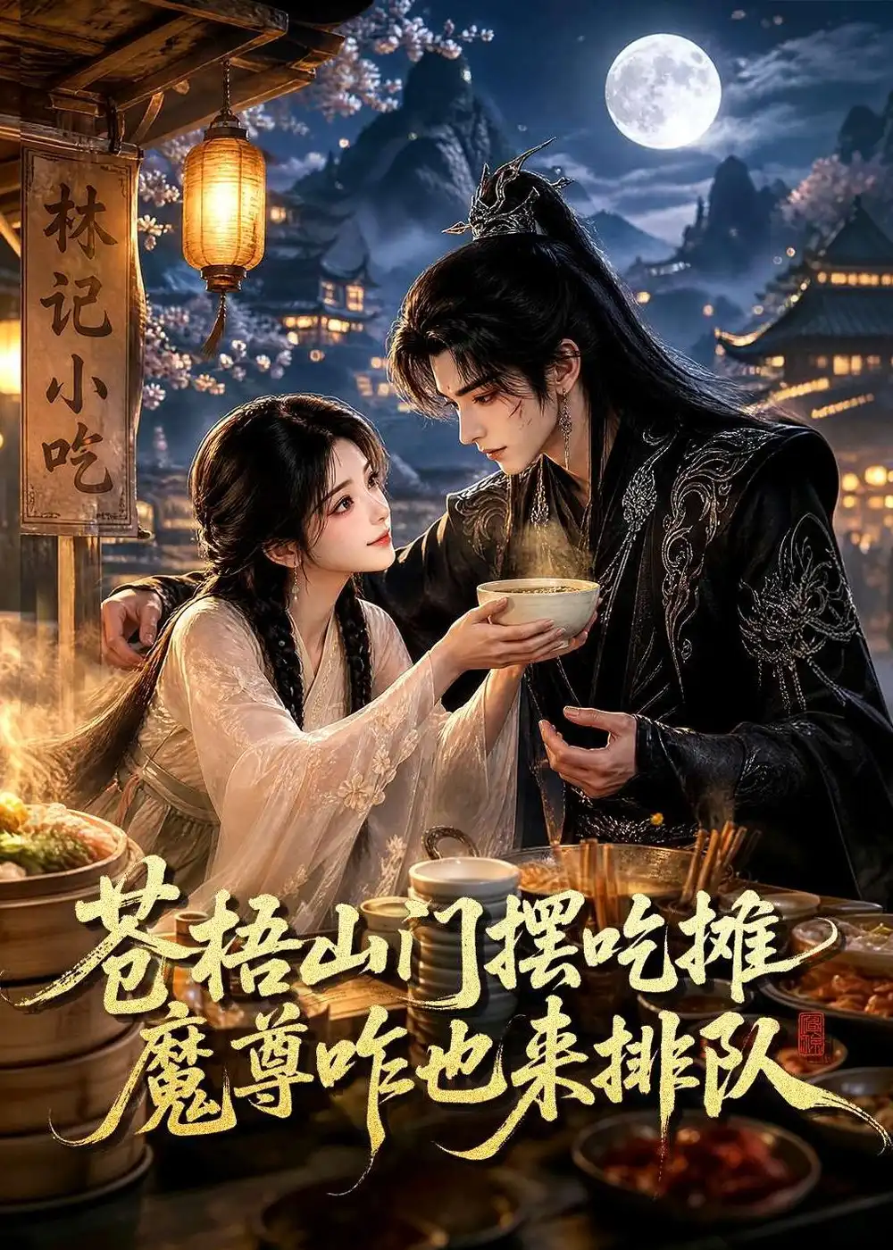 苍梧山门摆摊吃摊魔孽咋也来排队（70集）动漫