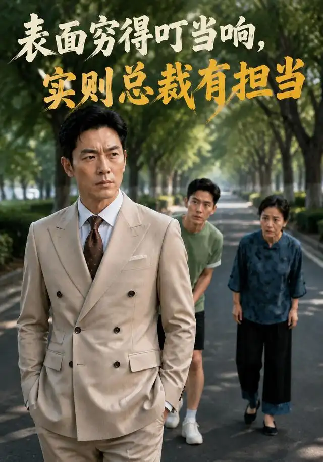 表面穷得叮当响，实则总裁有担当（40集）AI短剧