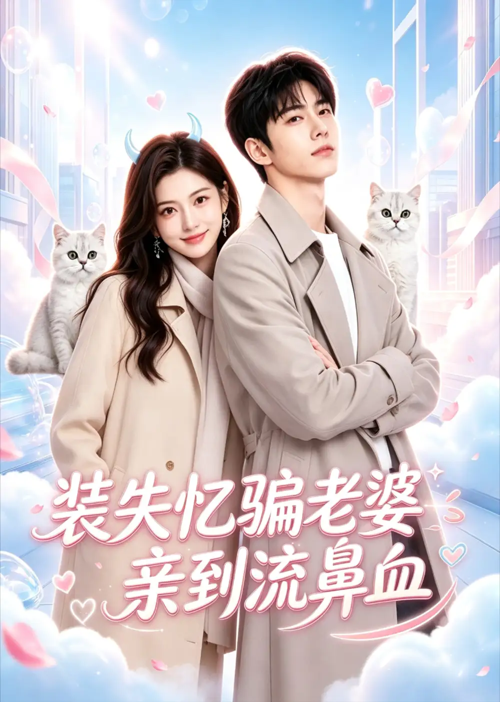 装失忆骗老婆亲到流鼻血（49集）AI短剧