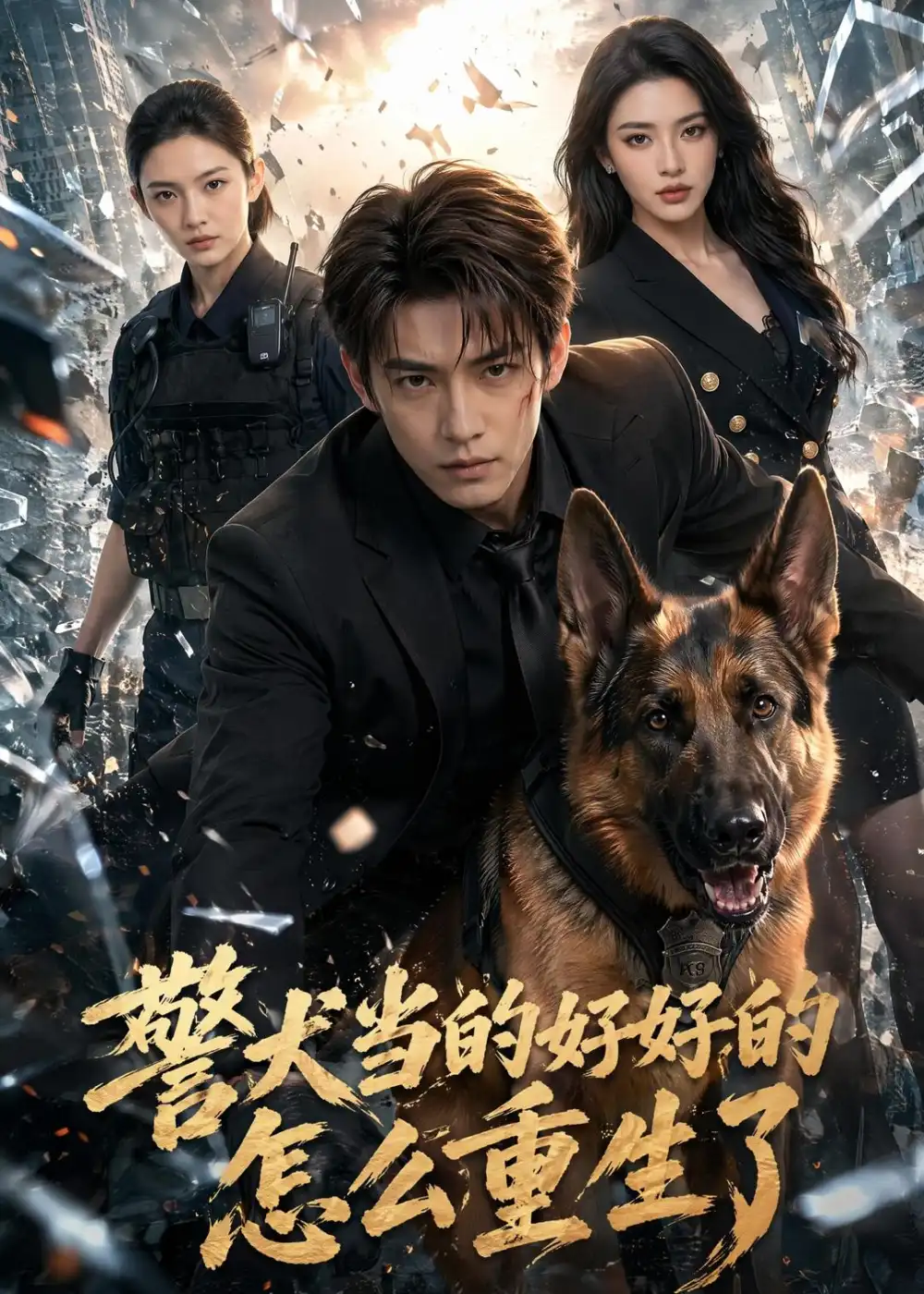 警犬当的好好的怎么重生了（61集）AI短剧