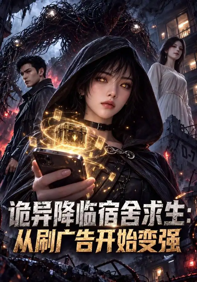 诡异降临宿舍求生：从刷广告开始变强（122集）AI短剧