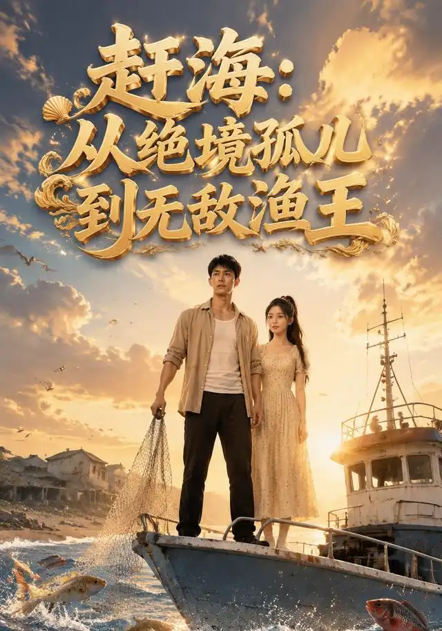 赶海：从绝境孤儿到无敌渔王（90集）AI短剧