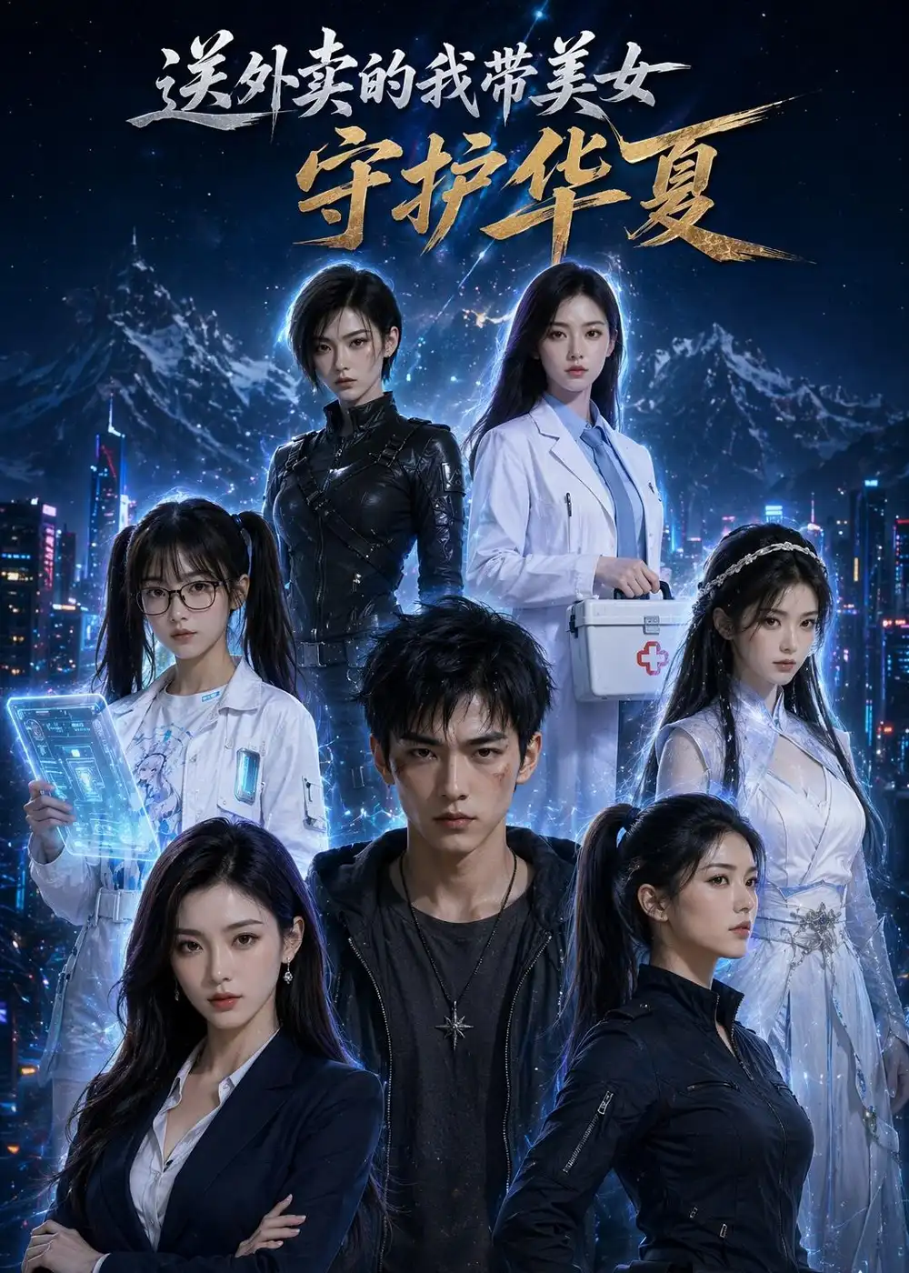 送外卖的我带美女守护华夏（60集）AI短剧