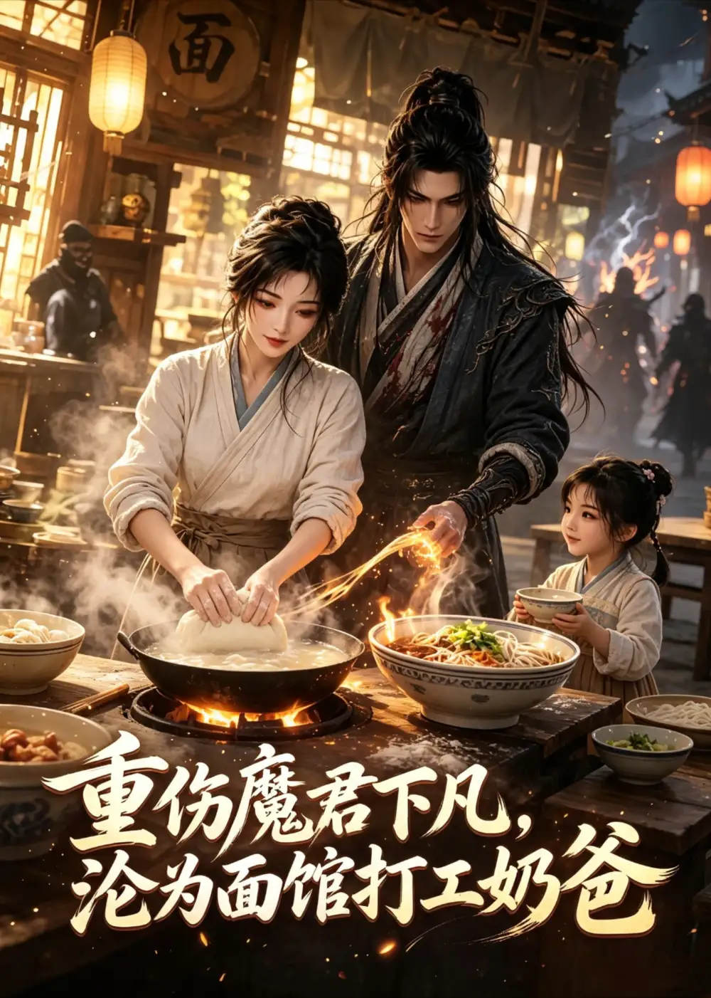 重伤魔君下凡，沦为面馆打工奶爸（38集）