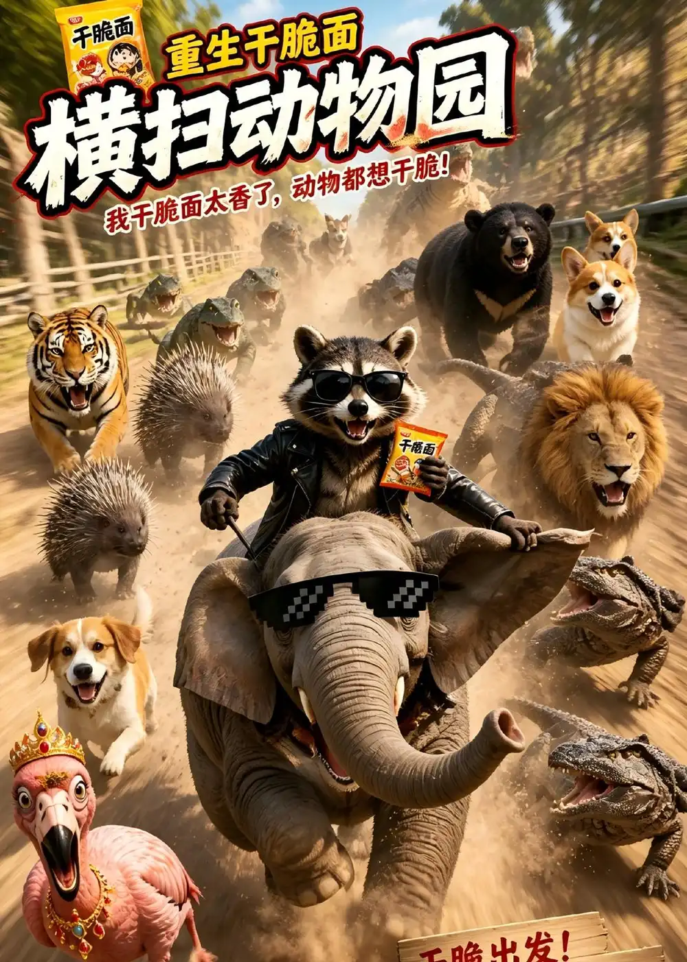 重生干脆面,横扫动物园（58集）